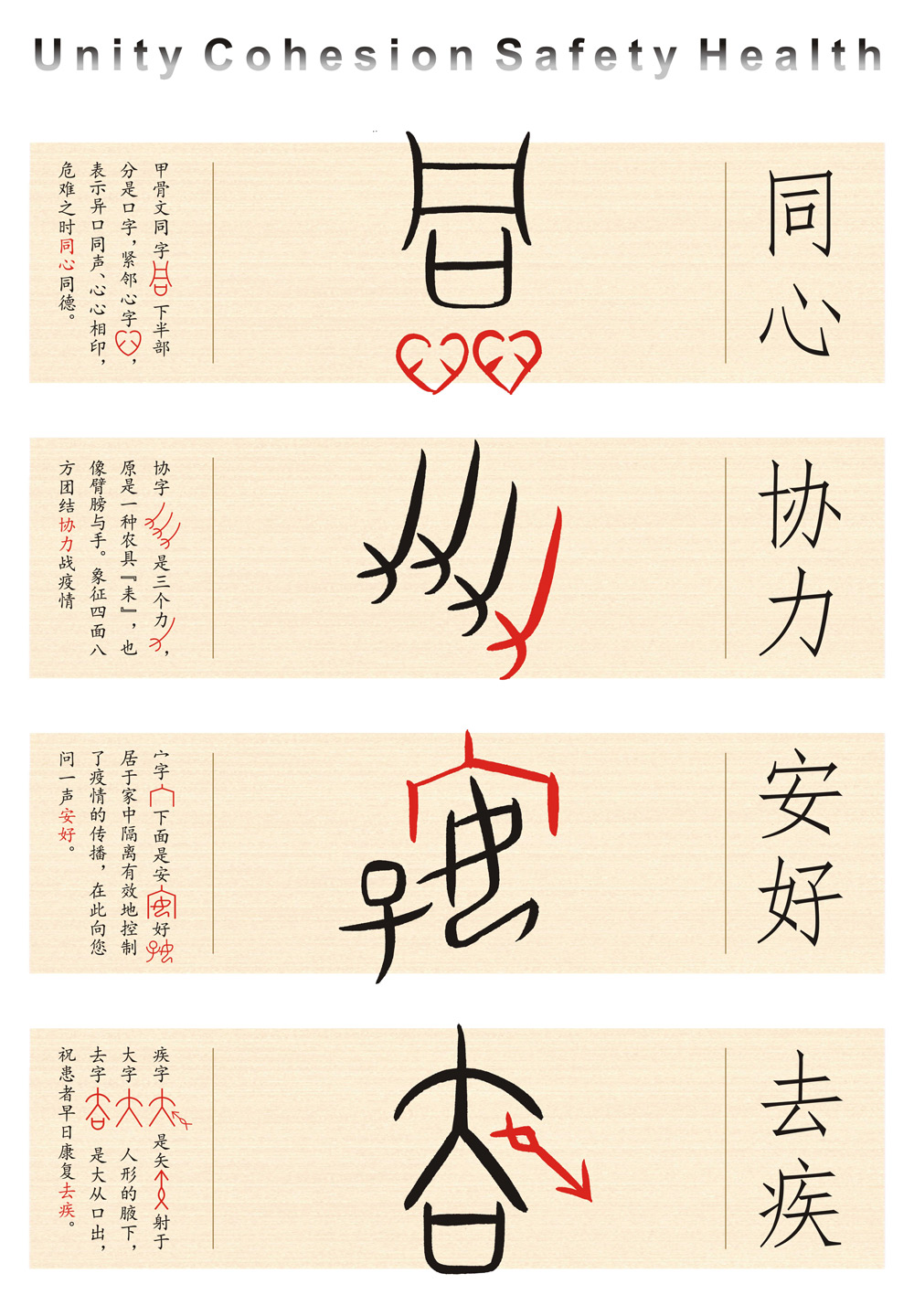 《同心协力 安好去疾》