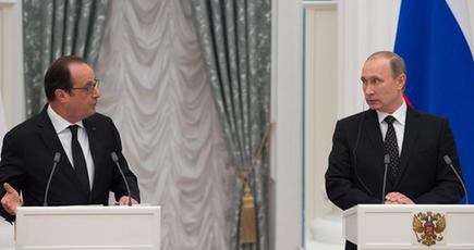 露仏の大統領は反テロ協力で合意
